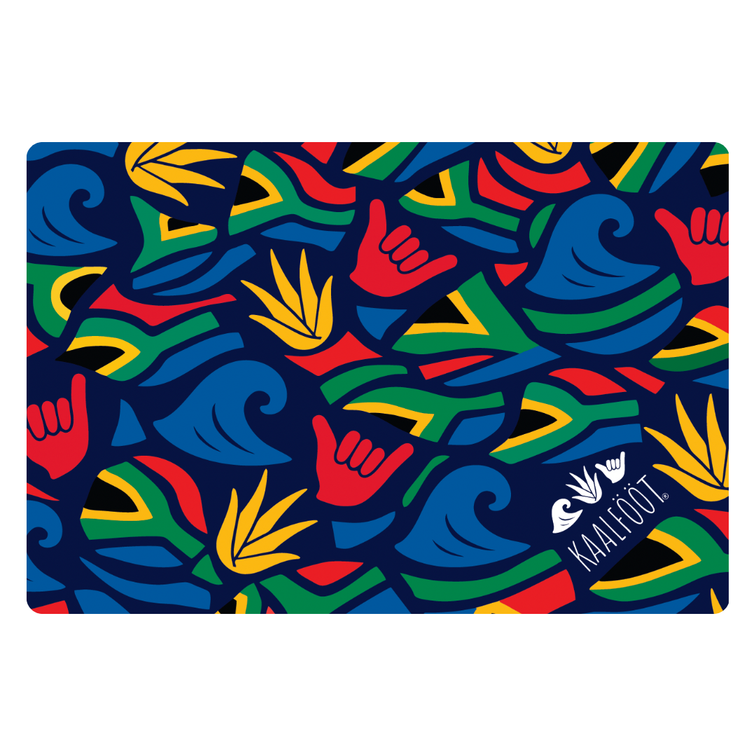 Microfibre Tuck Away Towel - Mzansi Navy Background