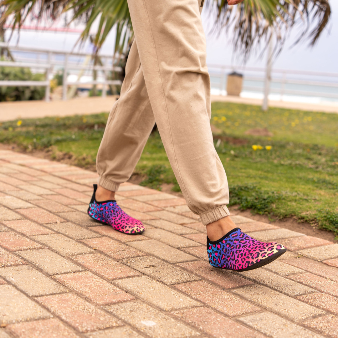 Neon Leopard - Kaalfööt