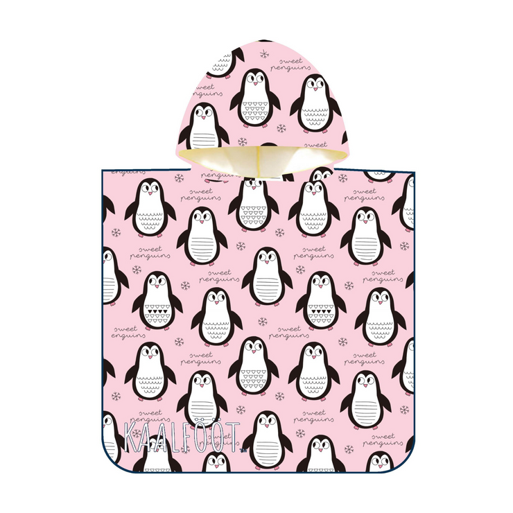 Tots Microfibre Hoodie Towel - Penguin - Kaalfööt