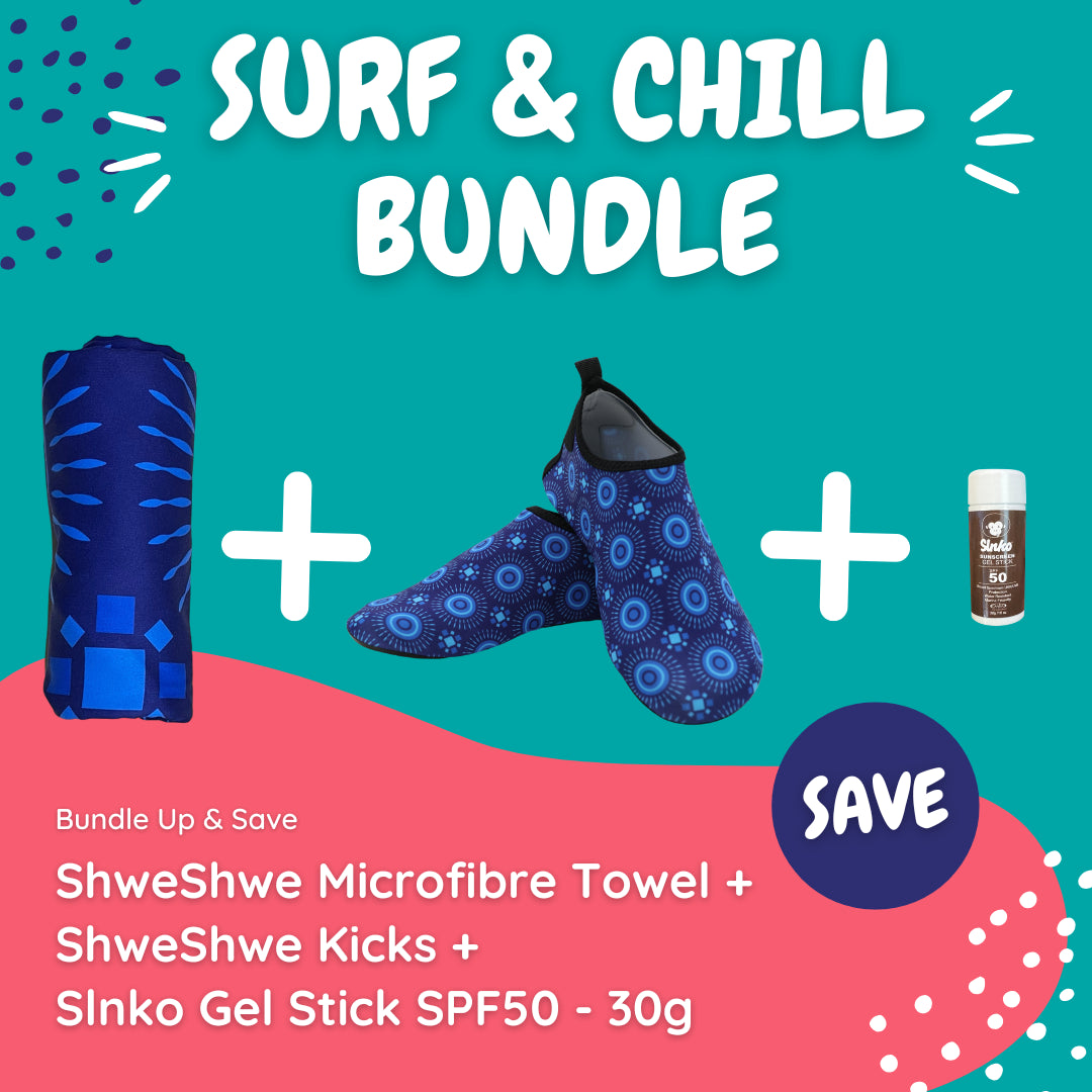 ShweShwe Surf & Chill Bundle (with Stick Sunscreen) - Kaalfööt
