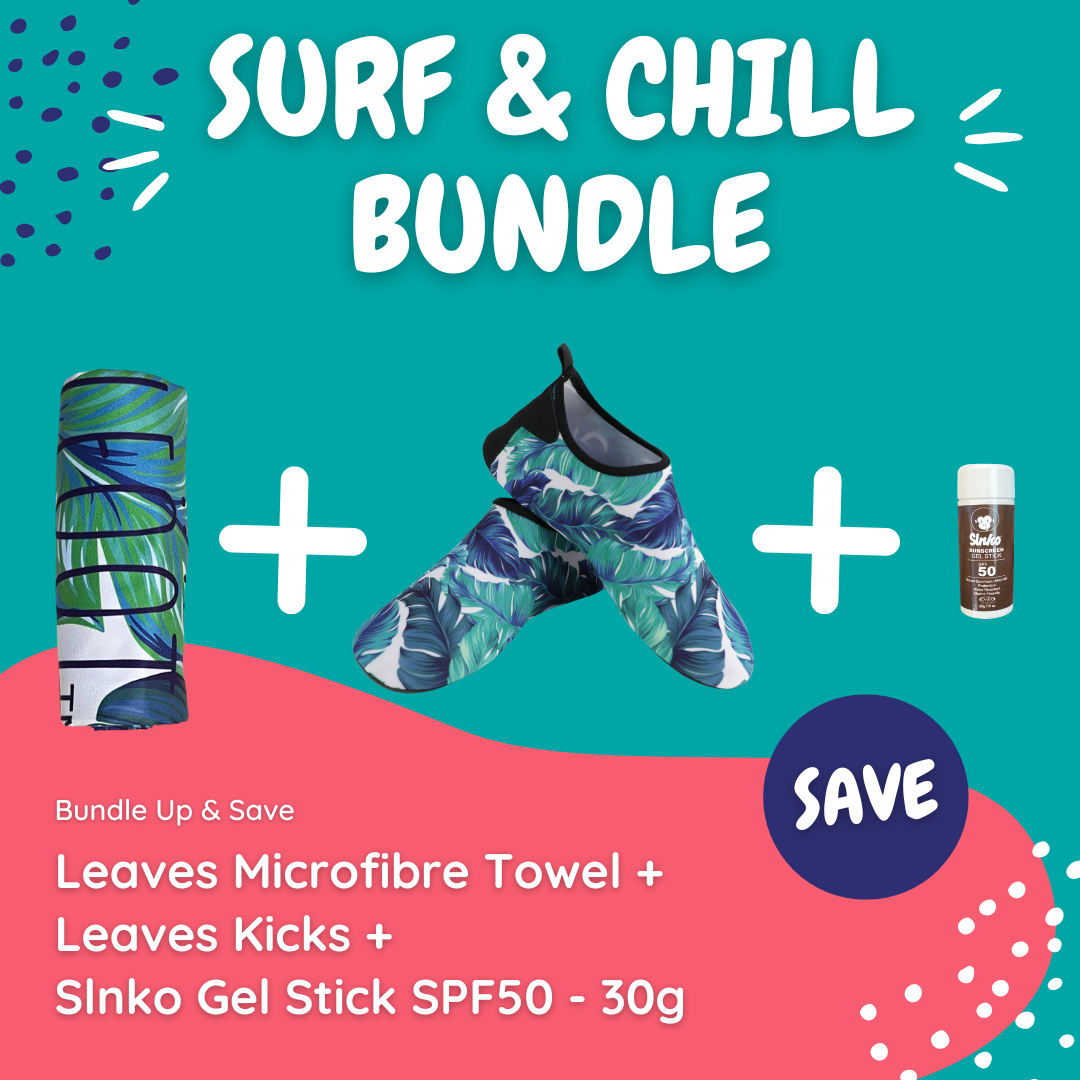 Leaves Surf & Chill Bundle (with Stick Sunscreen) - Kaalfööt