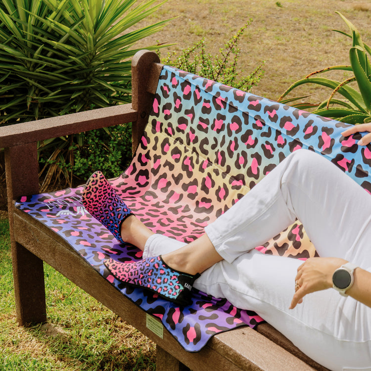 Microfibre Towel - Neon Leopard - Kaalfööt