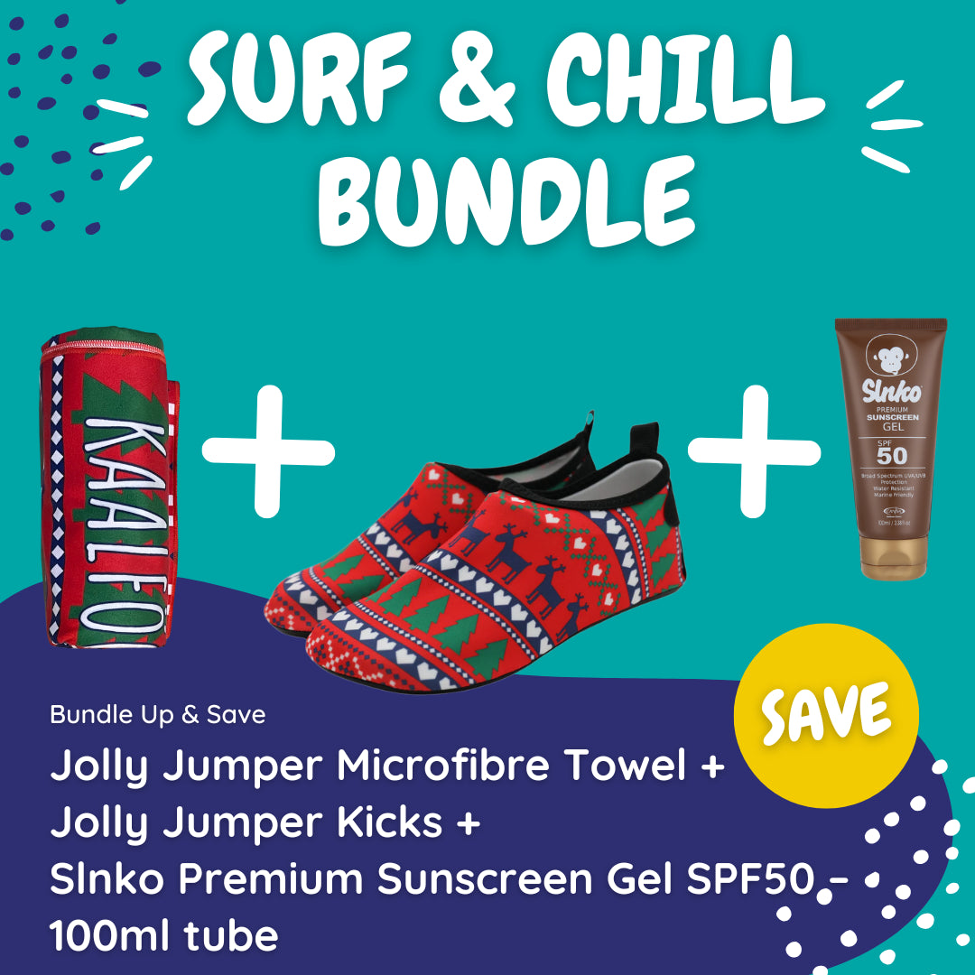 Jolly Jumper Surf & Chill Bundle (with Gel Tube Sunscreen) - Kaalfööt