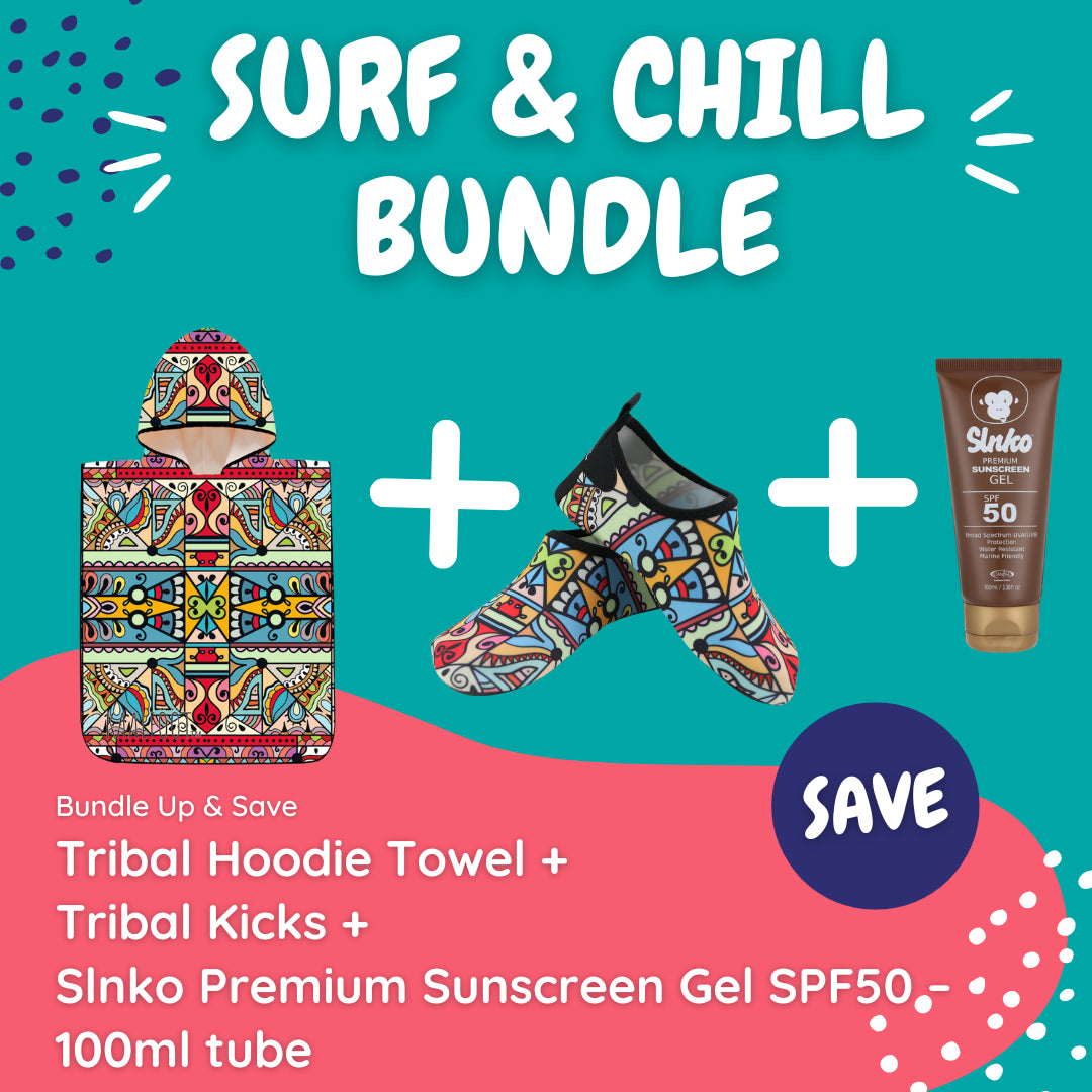 Tribal Surf & Chill Bundle (with Gel Tube Sunscreen) - Kaalfööt