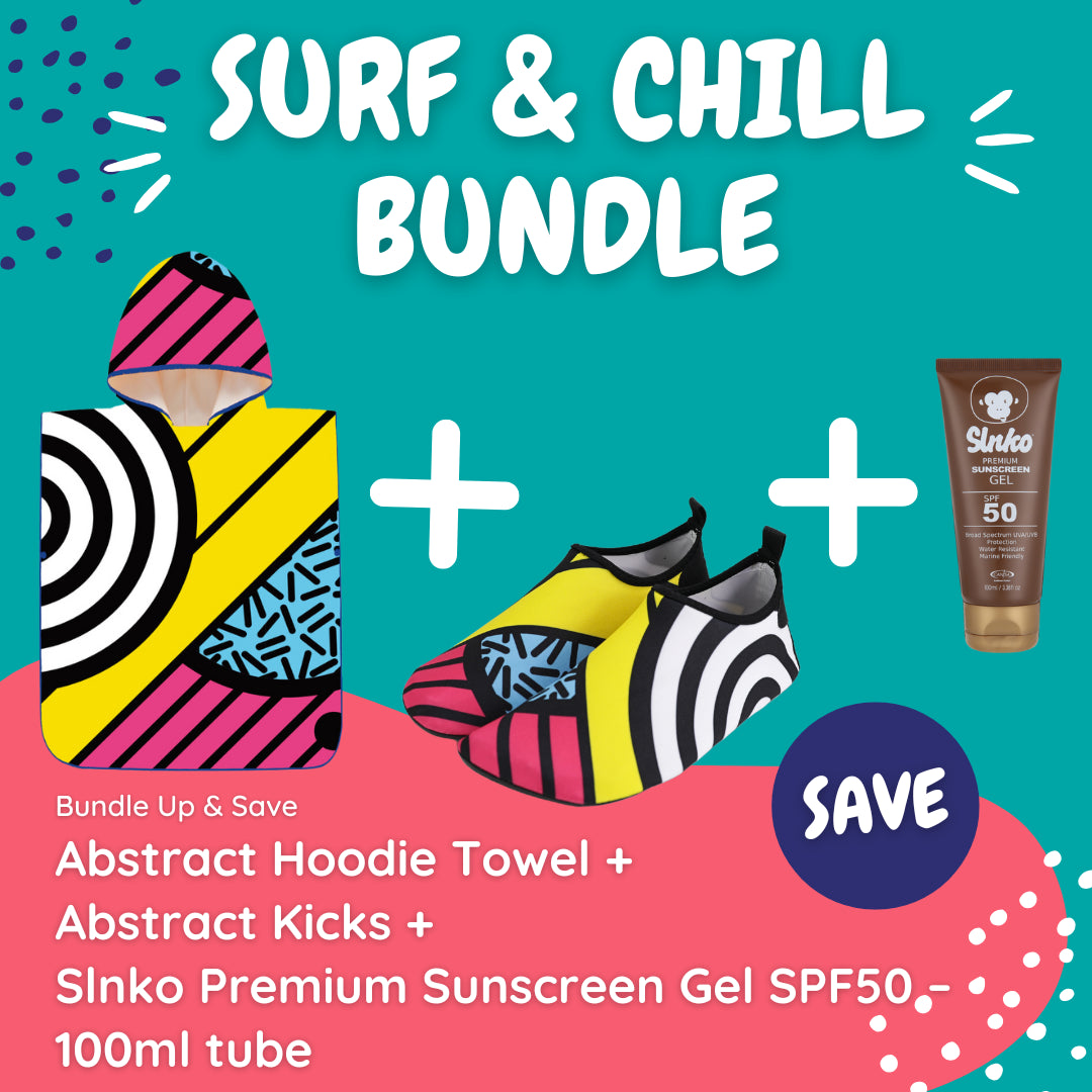 Abstract Surf & Chill Bundle (with Gel Tube Sunscreen) - Kaalfööt