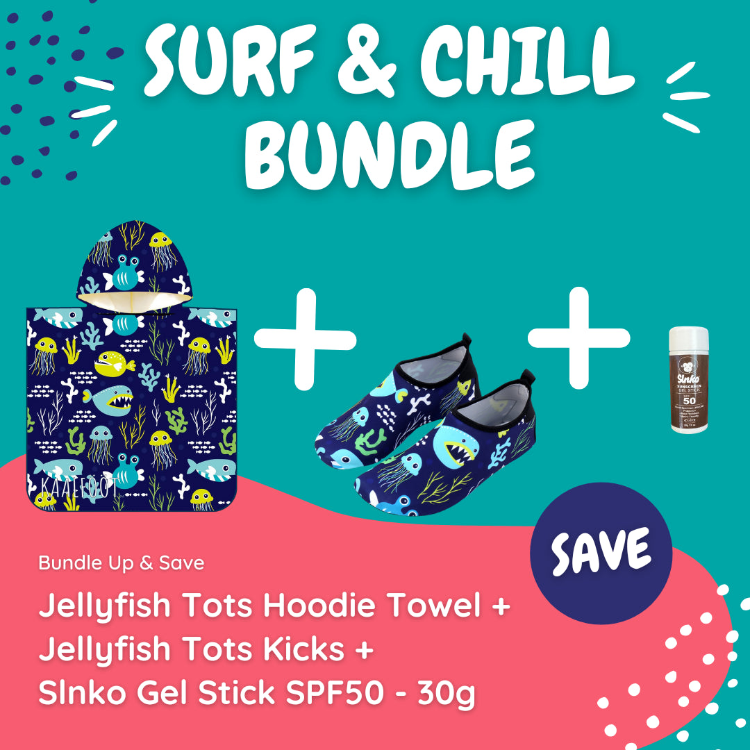 Jellyfish Tots Surf & Chill Bundle (with Stick Sunscreen) - Kaalfööt