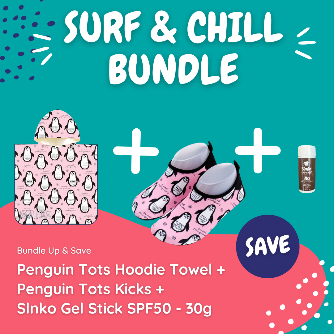 Penguin Tots Surf & Chill Bundle (with Stick Sunscreen) - Kaalfööt