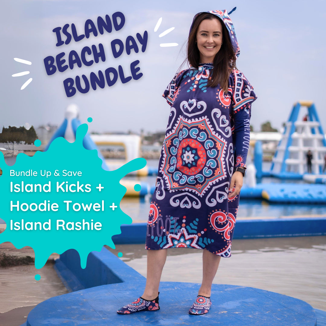 Island Beach Day Bundle (with Hoodie Towel) - Kaalfööt