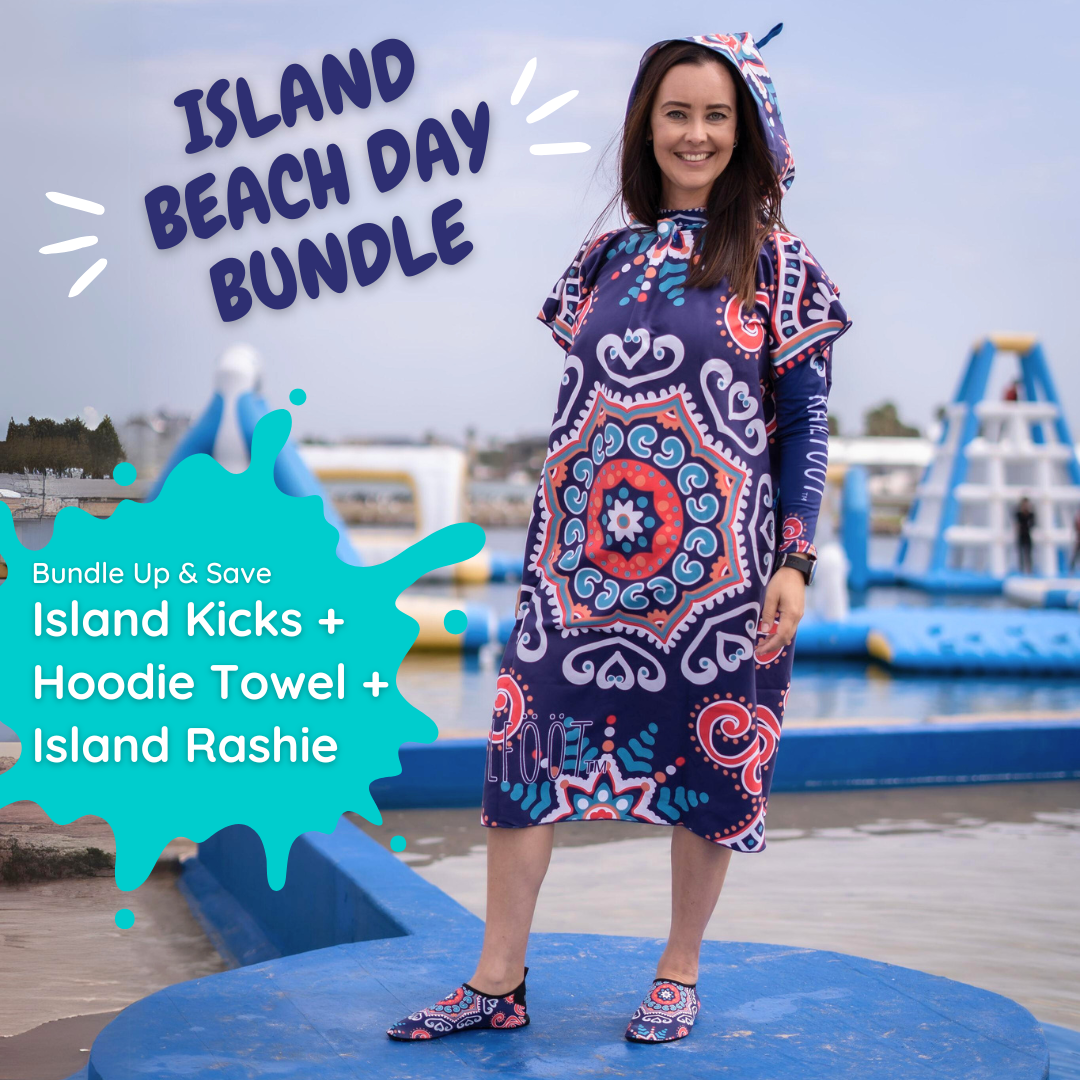 Island Beach Day Bundle (with Hoodie Towel) - Kaalfööt