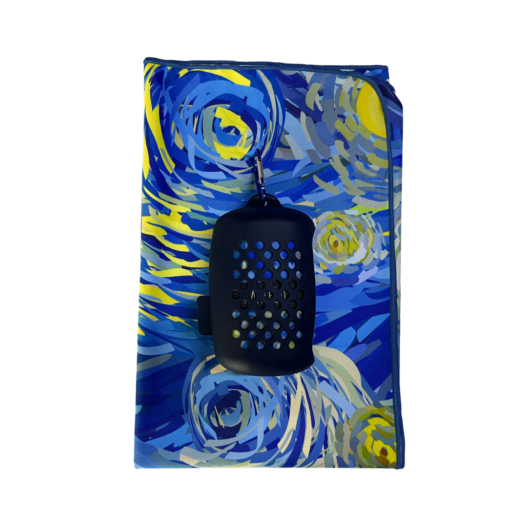 Microfibre Tuck Away Towel - Starry Night
