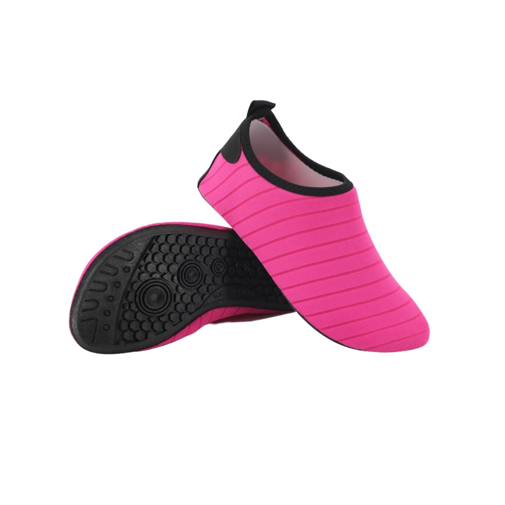 Bright Pink Quick-Dry Shoes at KAALFÖÖT | Soft Non-Slip Fabric Shoes ...