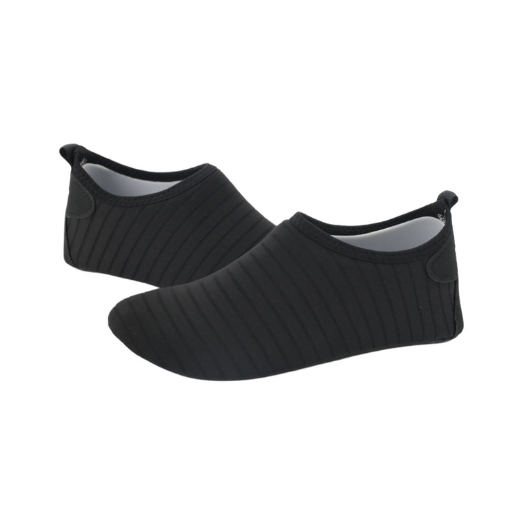 Black Single Colour Quick-Dry Shoes at KAALFÖÖT | Soft Non-Slip Fabric ...